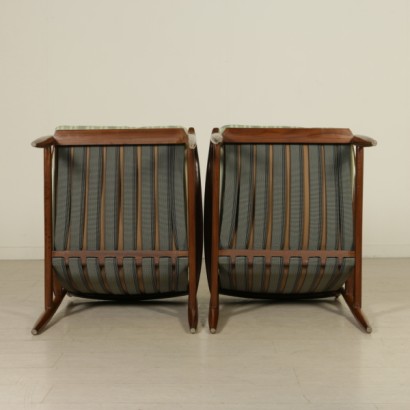 mobilier moderne, au milieu du siècle moderne, design modernisme du milieu du siècle, conception, cru, fauteuils de 60, fauteuils design, fauteuils d'antiquités modernes, {* $ 0 $ *}, anticonline, fauteuils en hêtre, bois de hêtre, hêtre teinté, tissus d' ameublement dans le tissu