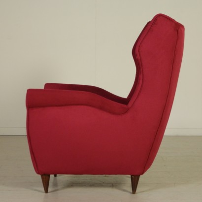 poltrona, poltrona anni 50, anni 50, di mano in mano, anticonline, poltrona in velluto, poltrona resturata, poltrona di design, poltrona design italiano, design italiano