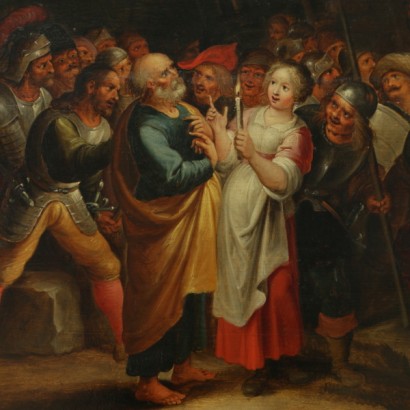 Hieronymus III Francken Öl auf Holztablett Italien XVII Jhd