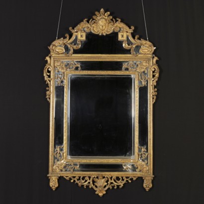 Mirror carved and gilded