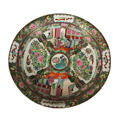 antiquariato, ceramiche, porcellana, oggettistica, grande piatto, repubblica cinese, inizi XX secolo
