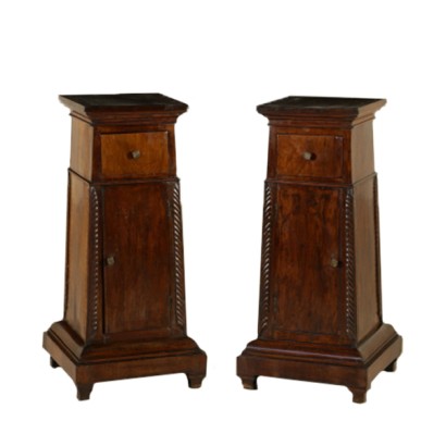 Pair of bedside tables-plant pots