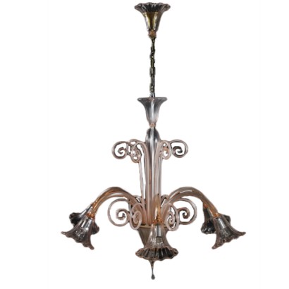 {* $ 0 $ *}, candelabro pastoral rosa, pastoral rosa, iluminación pastoral rosa, candelabro antiguo, candelabro antiguo, candelabro de seis brazos, candelabro rosa, candelabro de vidrio