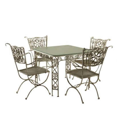 table fer forgé, fauteuils fer forgé, table vernis blanc, fauteuils vernis blancs, table fer 900, fauteuils fer 900, # {* $ 0 $ *}, #anticonline, # table ferrorobattuto, #fauteuils ferrobattuto, #table vernis blanc, # fauteuils vernis blanc, # tableinferro900, # poltroneinferro900