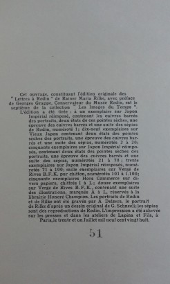 Letras de Rodin, Rainer Maria Rilke