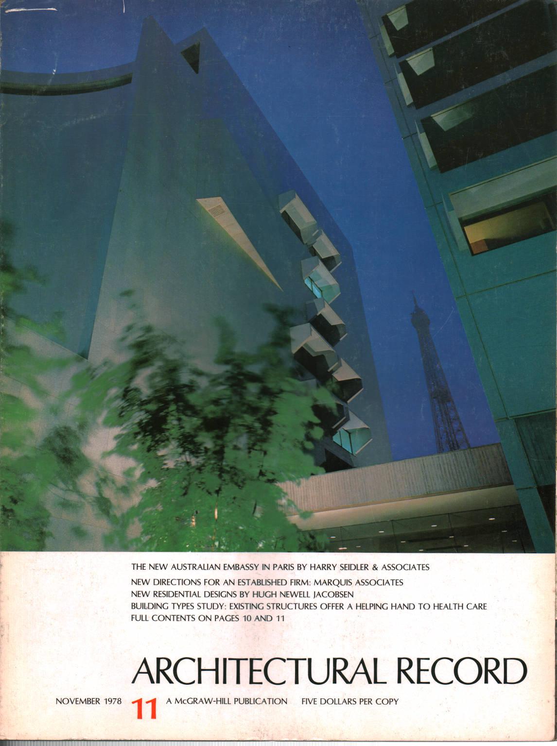 Architectural Record n.11 November 1978, AA.VV.