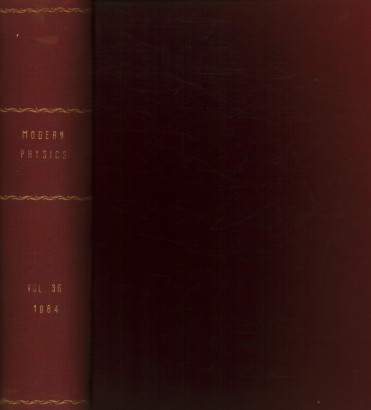 Reviews of Modern Physics, 1964. Volume 36, 1-4