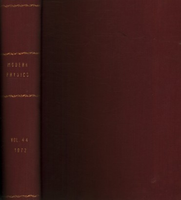 Reviews of Modern Physics, 1972. Volume 44, 1-4