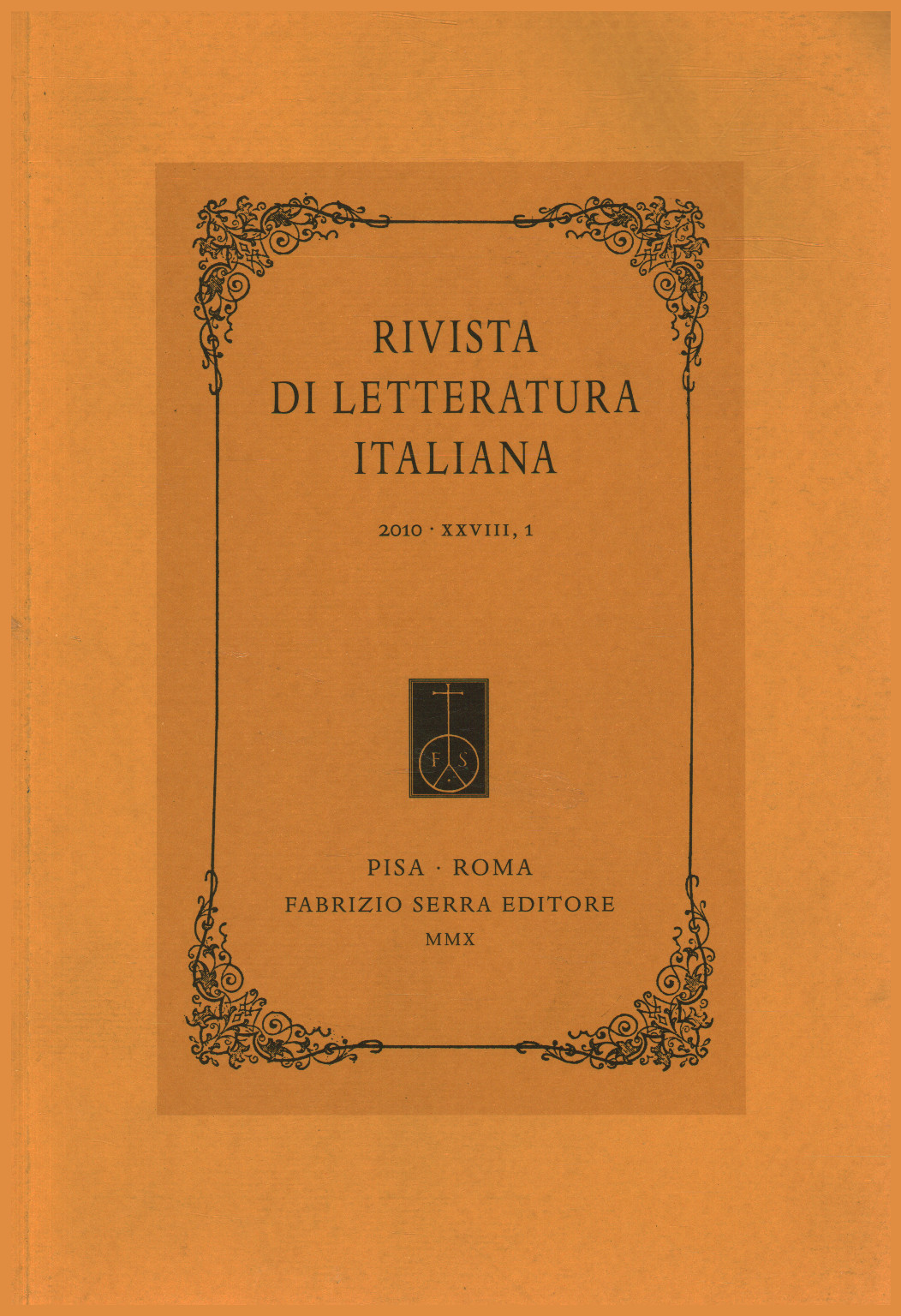 La revista de la literatura italiana, 2010,XXVIII,1, s.una.