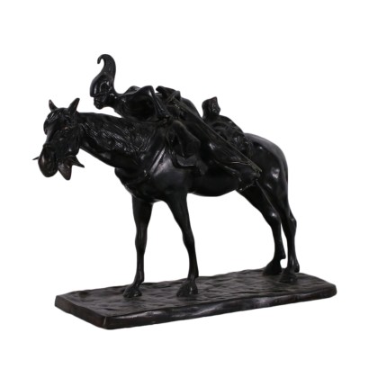 Riding Soldier bronze sculpture 19th-20th century