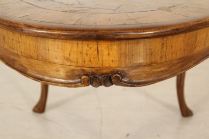 Coffee table in burl