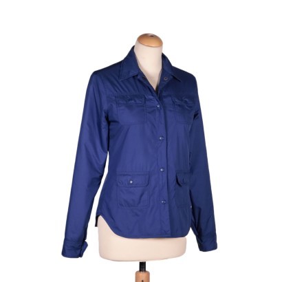 Veste Chemise Bleue Aspesi Polyester Gallarate Italie