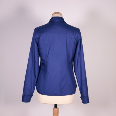 Aspesi Blue Jacket-Shirt Polyester Gallarate Italy