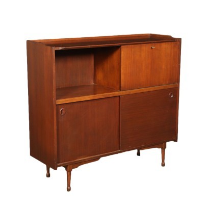 Highboard Teak Veneer Italy 1960s