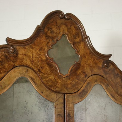 Trumeau Baroque Noyer Miroir - Italie XVIII Siècle
