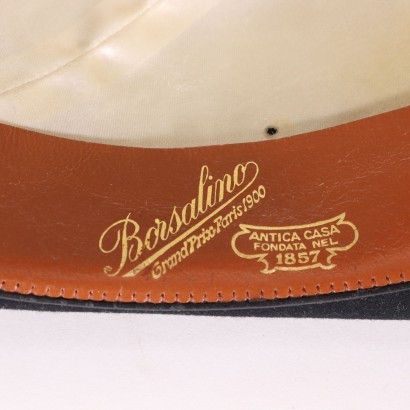 Vintage Black Borsalino Hat Italy