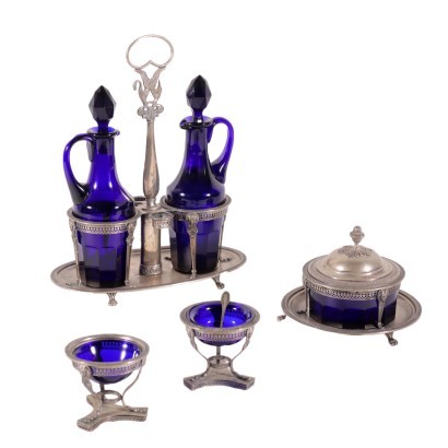 Silber Tisch-Set Italien XIX Jhd