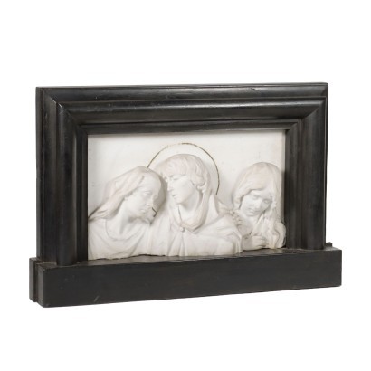 Bas-Relief By Giulio Bracca Marble Italy 19th Century