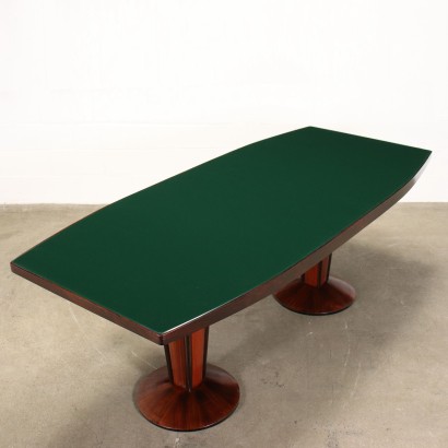 Table Rosewood Glass Italy 1950s