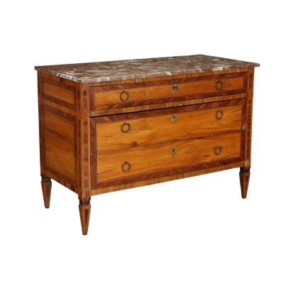 Commode Néoclassique Noyer - Italie XVIII Siècle