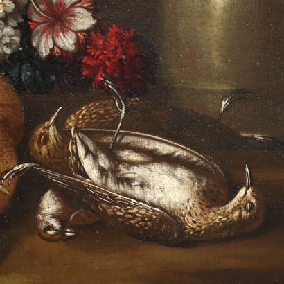Still Life Oil on Canvas Italy XVII-XVIII Century
