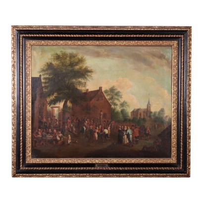 Oil on Canvas D. Teniers Attr. XVIII Century