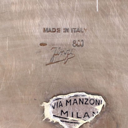 A. Finzi Silver Tray Italy 1950s-1960s