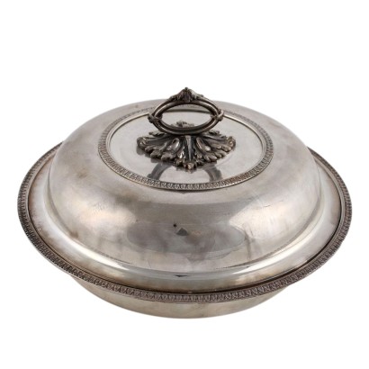 R. Miracoli Vegetable Dish Silver Italy XX Century