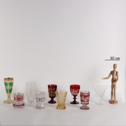 antigüedades, objetos, objetos antiguos, objetos antiguos, objetos antiguos italianos, objetos antiguos, objetos neoclásicos, objetos del siglo XIX, Grupo de diez vasos, Grupo de nueve vasos