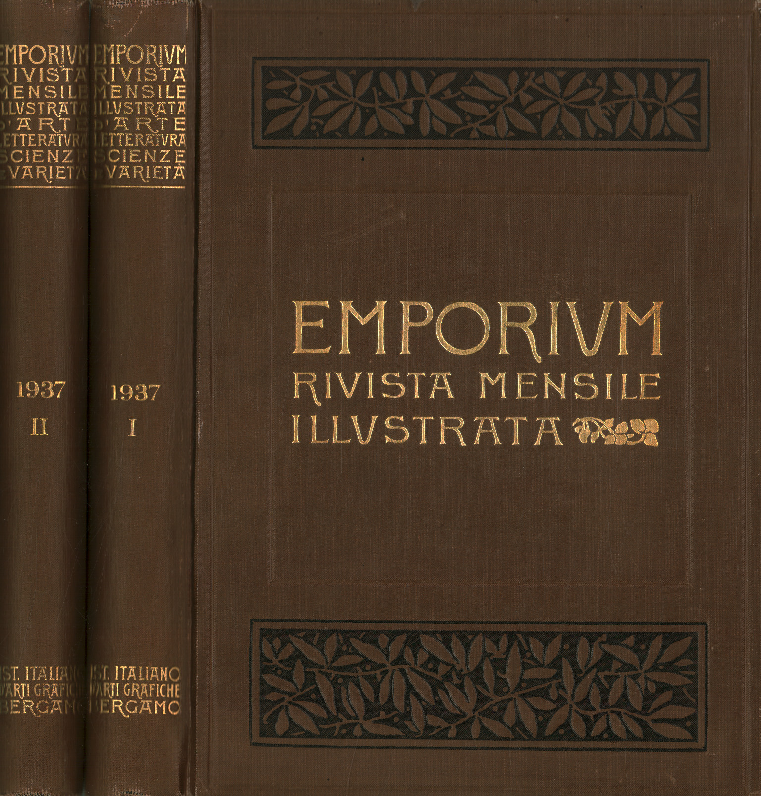 Emporium 1937 Vol LXXXXV-LXXXVI 2 volumi,Emporium. Rivista mensile illustrata d0apo