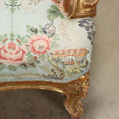 Sofa Neo-Rococo Style Carved Wood Italy XIX Century