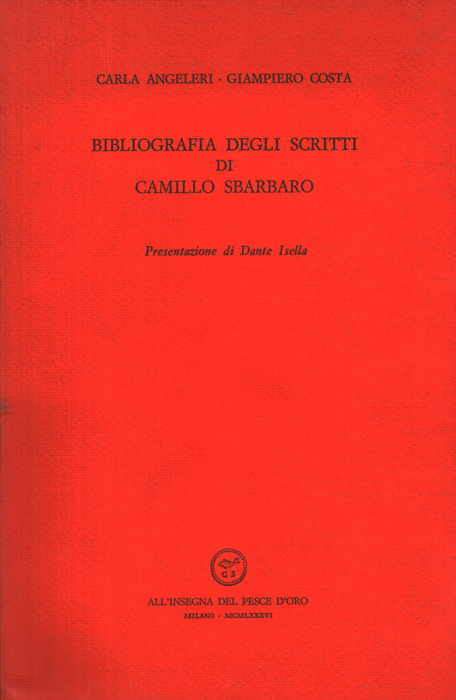 Bibliography of the writings of Camillus Sb