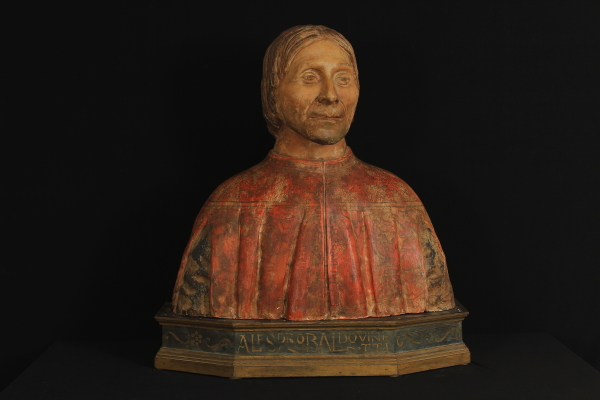 Busto in terracotta policroma Busto in terracotta policroma