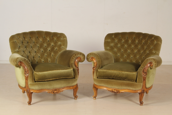Coppia di Poltrone Chippendale Coppia di Poltrone Chippendale