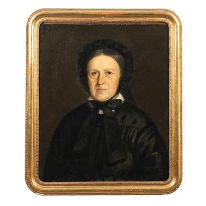 Painted Female Portrait