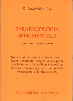 Parapsicologia sperimentale