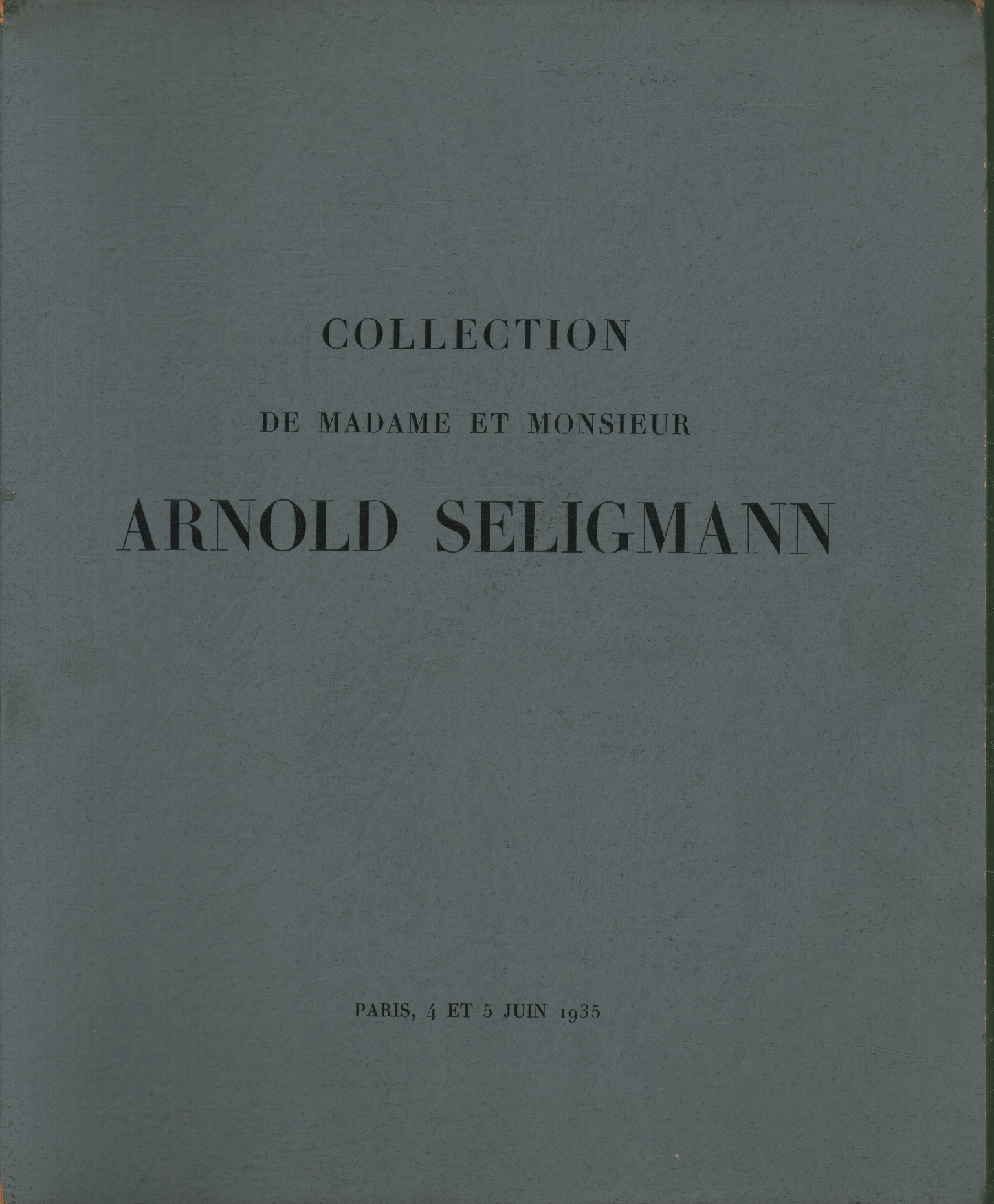 Collection de Madame et Monsieur Arnold%
