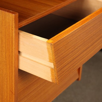 Writing Desk Teak Veneer Italy 1960s