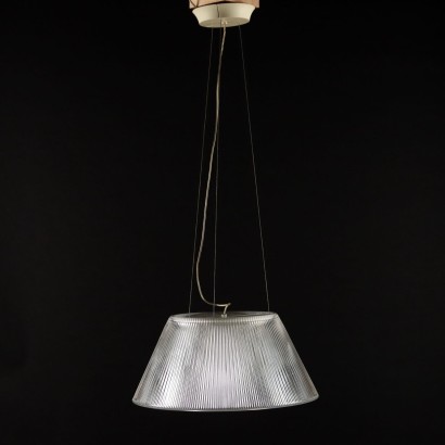P. Starck Romeo Moon Suspension 2 Lamp Glass Italy 1990s