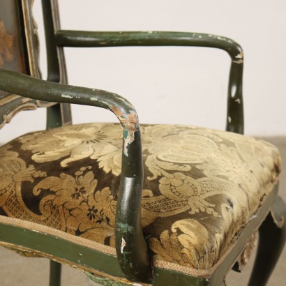 Sessel im Louis XV Stil Holz Italien XX Jhd