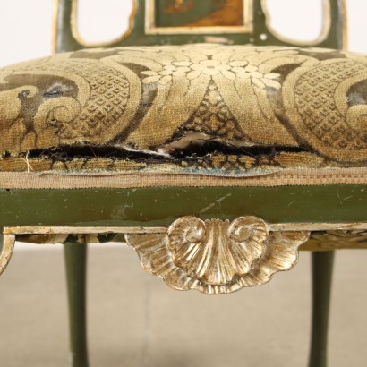 Fauteuil en Style Louis XV Bois Peint Italie XXe Siècle