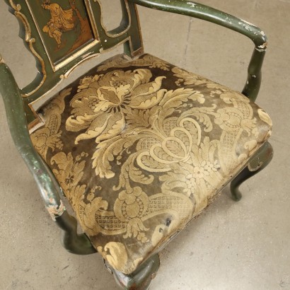 Armchair Louis XV Style Painted Wood Italy XX Century