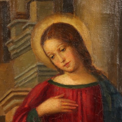 art, Italian art, twentieth century Italian painting, Annunciation painting
