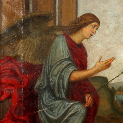 arte, arte italiana, pittura novecento italiana,Dipinto Annunciazione