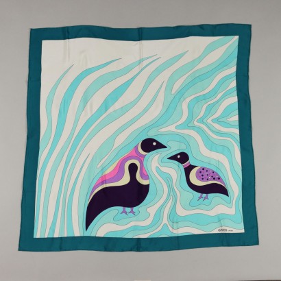 Vintage Scarf Grès Paris Silk Paris France Birds