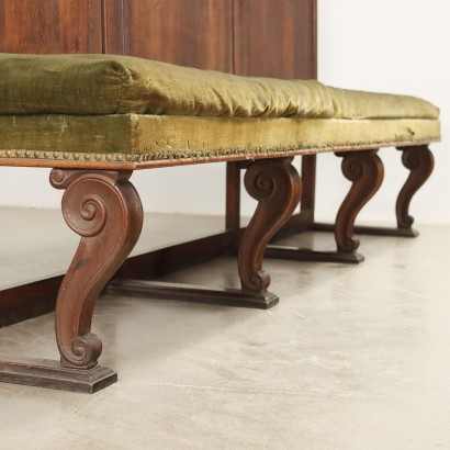 Pair of Neo-Renaissance Benches in Carved Wood from the XIX Century