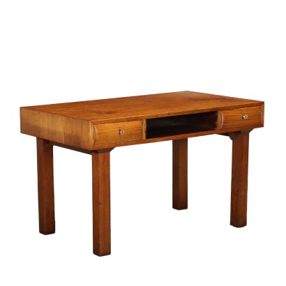 Writing Desk Oak Veneer Italy 1940s-1950s