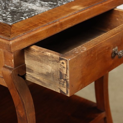 Bedside Tables Attr. to C. Zen Art Nouveau Walnut Italy XX Century