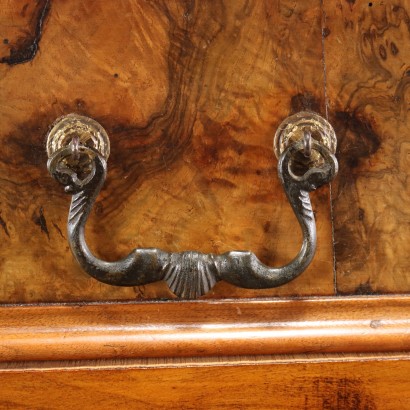 Ancient Cupboard Walnut Burl Italy XX Century