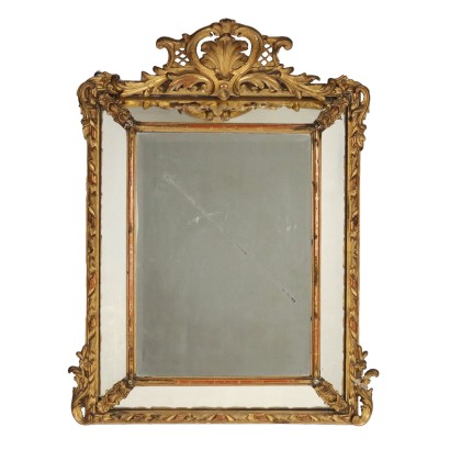 antiquités, miroir, antiquités de miroir, miroir antique, miroir italien antique, miroir antique, miroir néoclassique, miroir du XIXe siècle - antiquités, cadre, cadre antique, cadre antique, cadre italien antique, cadre antique, cadre néoclassique, cadre du XIXe siècle, Sculpté et Cadre éclectique doré